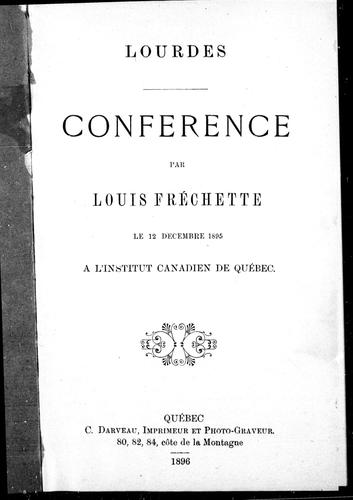 Cover for Lourdes