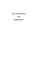 Cover for Plea discussions and agreements.