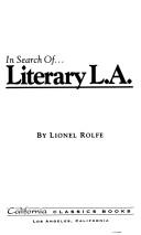 Cover for In search of-- literary L.A.