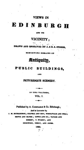 Cover for Views in Edinburgh and its vicinity