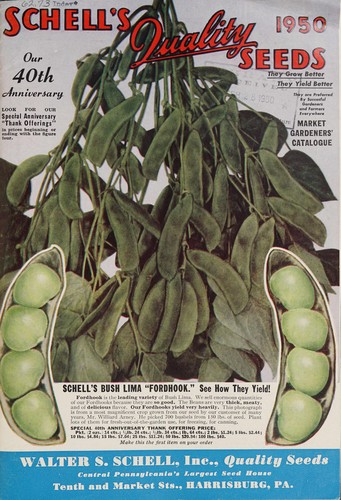 Cover for Schell's quality seeds, 1950