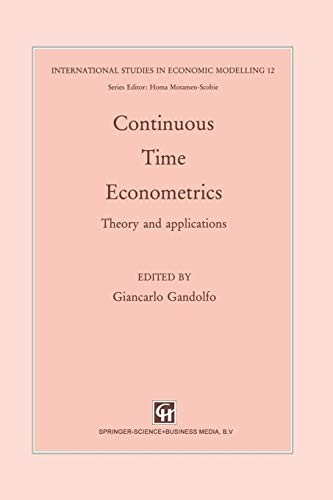 Cover for Continuous-Time Econometrics