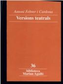 Cover for Versions teatrals