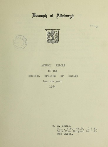 Cover for [Report 1964]
