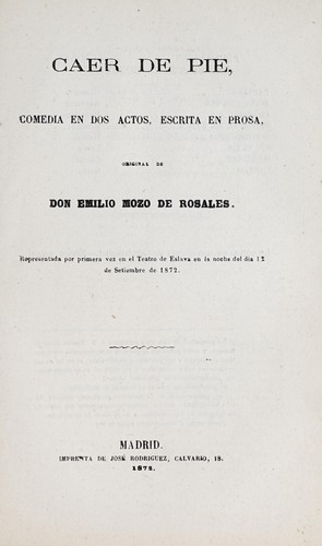 Cover for Caer de pie