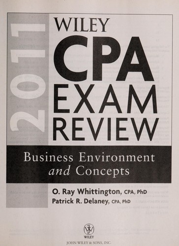 Cover for Wiley CPA exam review 2011