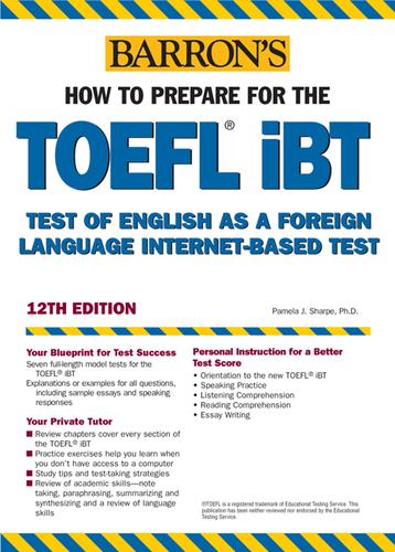 Cover for Barron's TOEFL