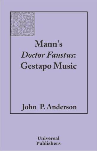 Cover for Mann's Doctor Faustus