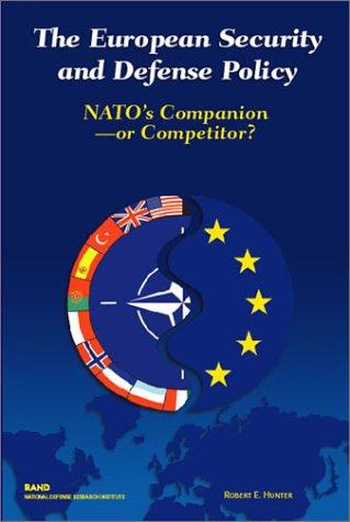 Cover for The European Security and Defense Policy