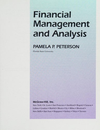 Cover for Financial Management and Analysis.