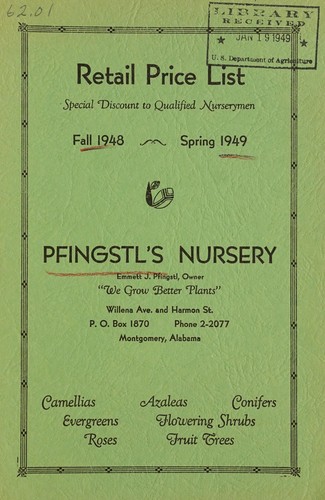 Cover for Fall 1948, spring 1949