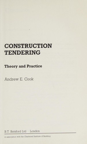 Cover for Construction Tendering
