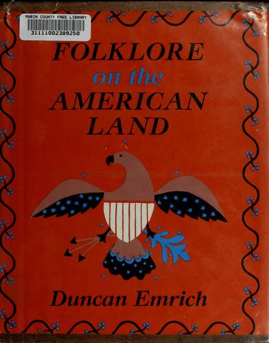 Cover for Folklore on the American land.