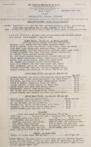 Cover for 1934, quality fall bulbs