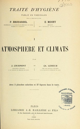Cover for Traité d'hygiène