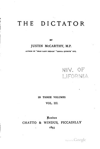 Cover for The Dictator