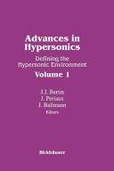 Cover for Advances in hypersonics