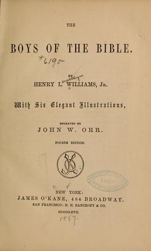 Cover for The boys of the Bible.