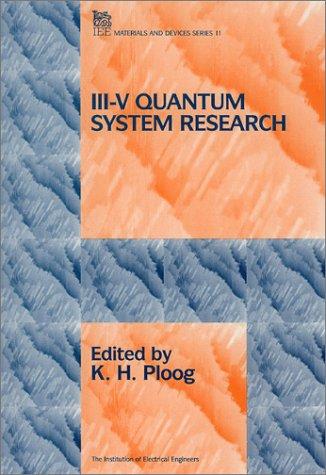 Cover for Iii-V Quantum System Research (I E E Materials and Devices Series)