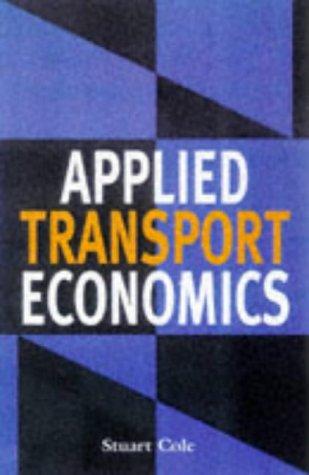 Cover for Applied transport economics