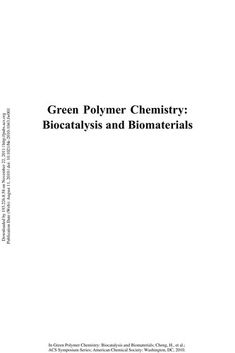 Cover for Green polymer chemistry