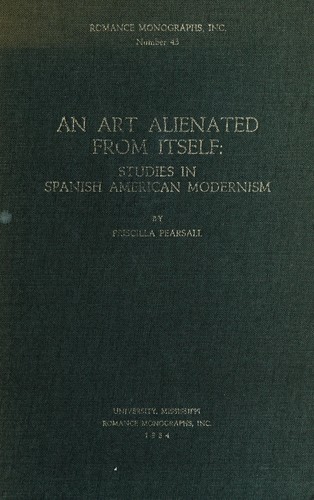Cover for An art alienated from itself