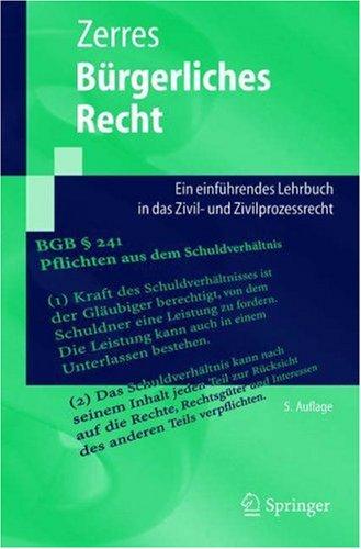 Cover for Bürgerliches Recht