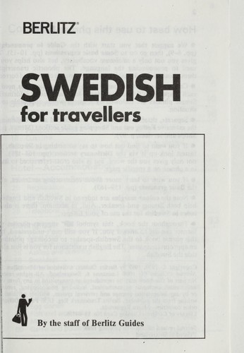 Cover for Swedish for travellers